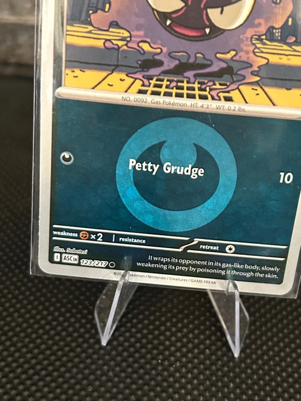 Pokemon Gastly‎ 123/217 Reverse Holo Rare from Ascended Heroes Set M/NM